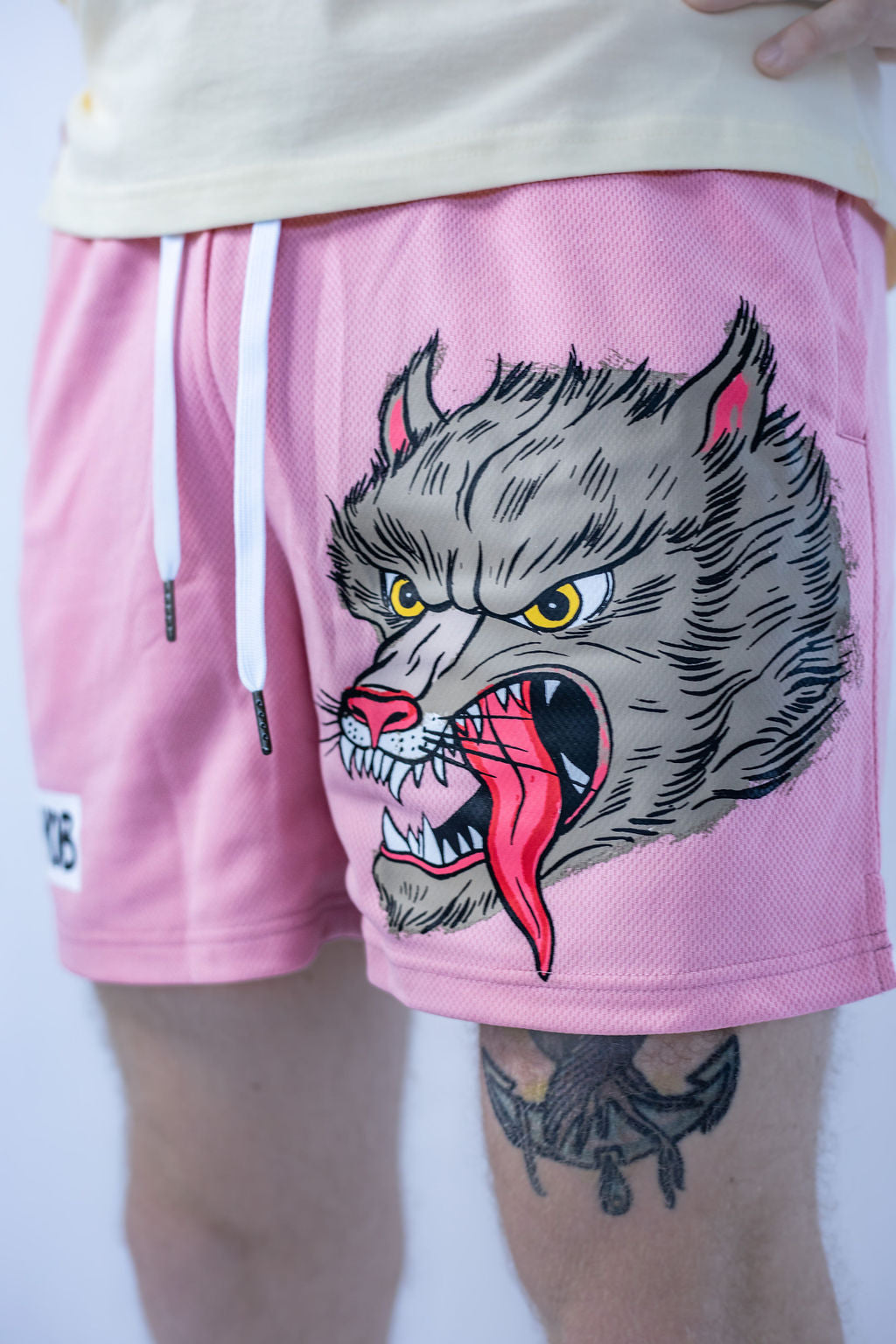 RAGING WOLF PINK TRAINING SHORTS
