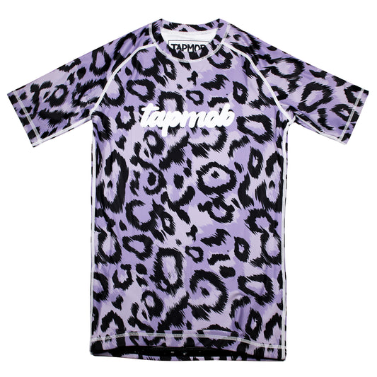 PURPLE LEOPARD PRINT RASHGUARD