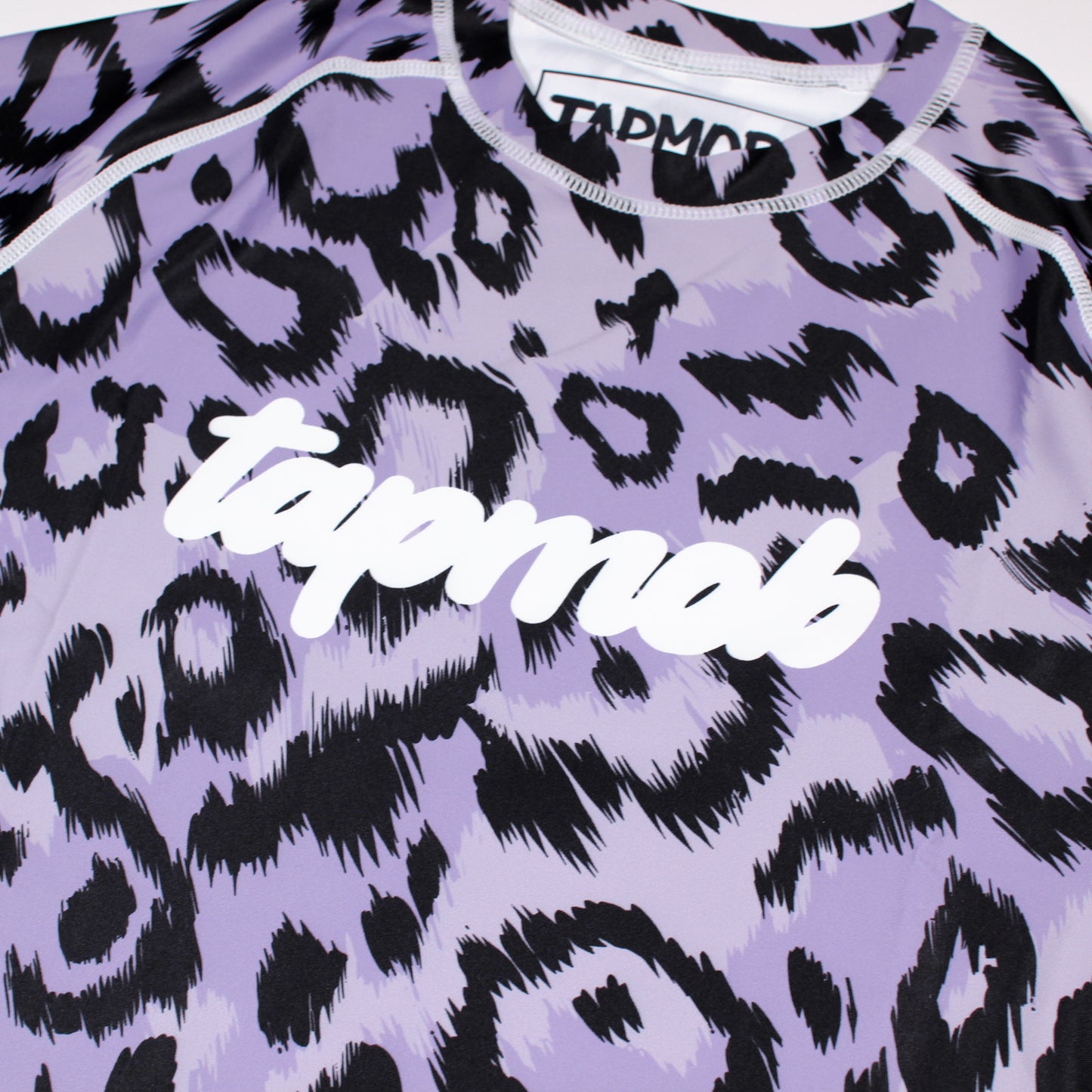 PURPLE LEOPARD PRINT RASHGUARD