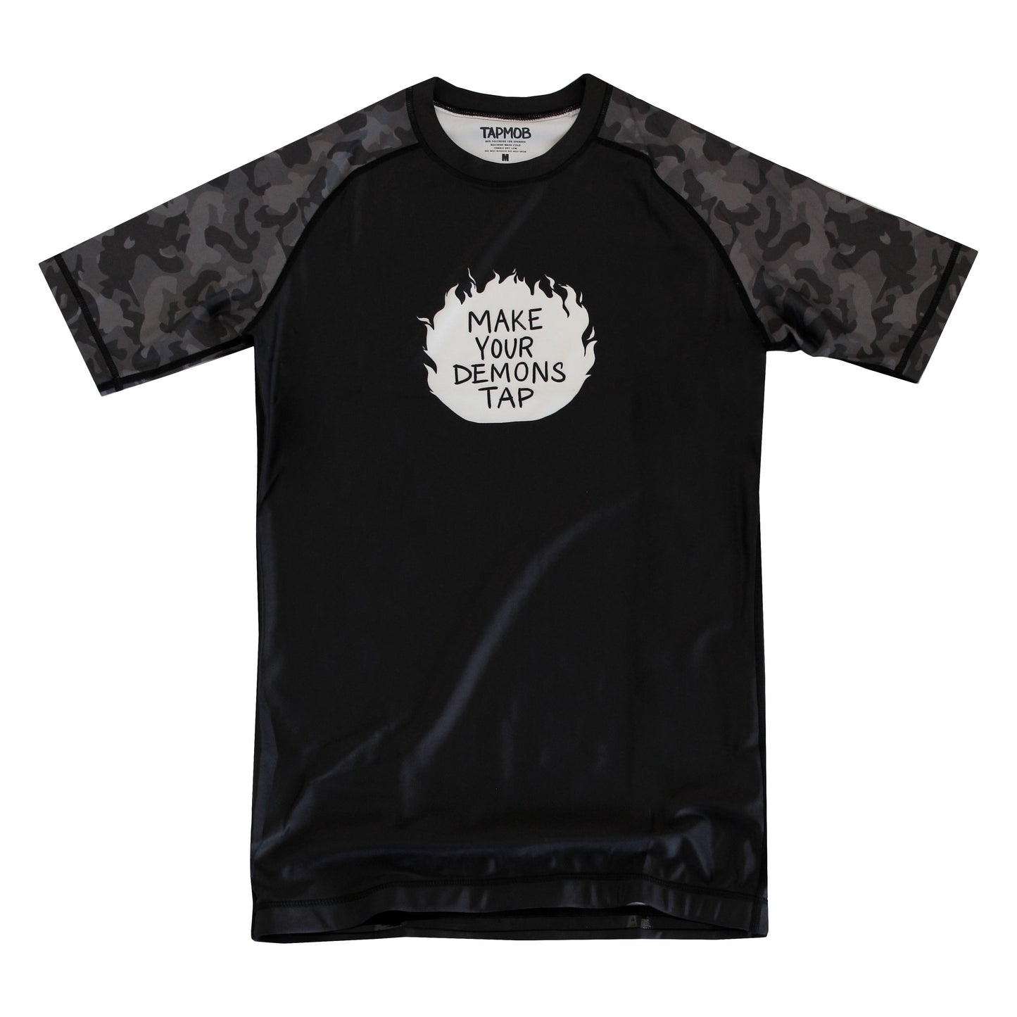 MAKE YOUR DEMONS TAP RASHGUARD (short sleeve)