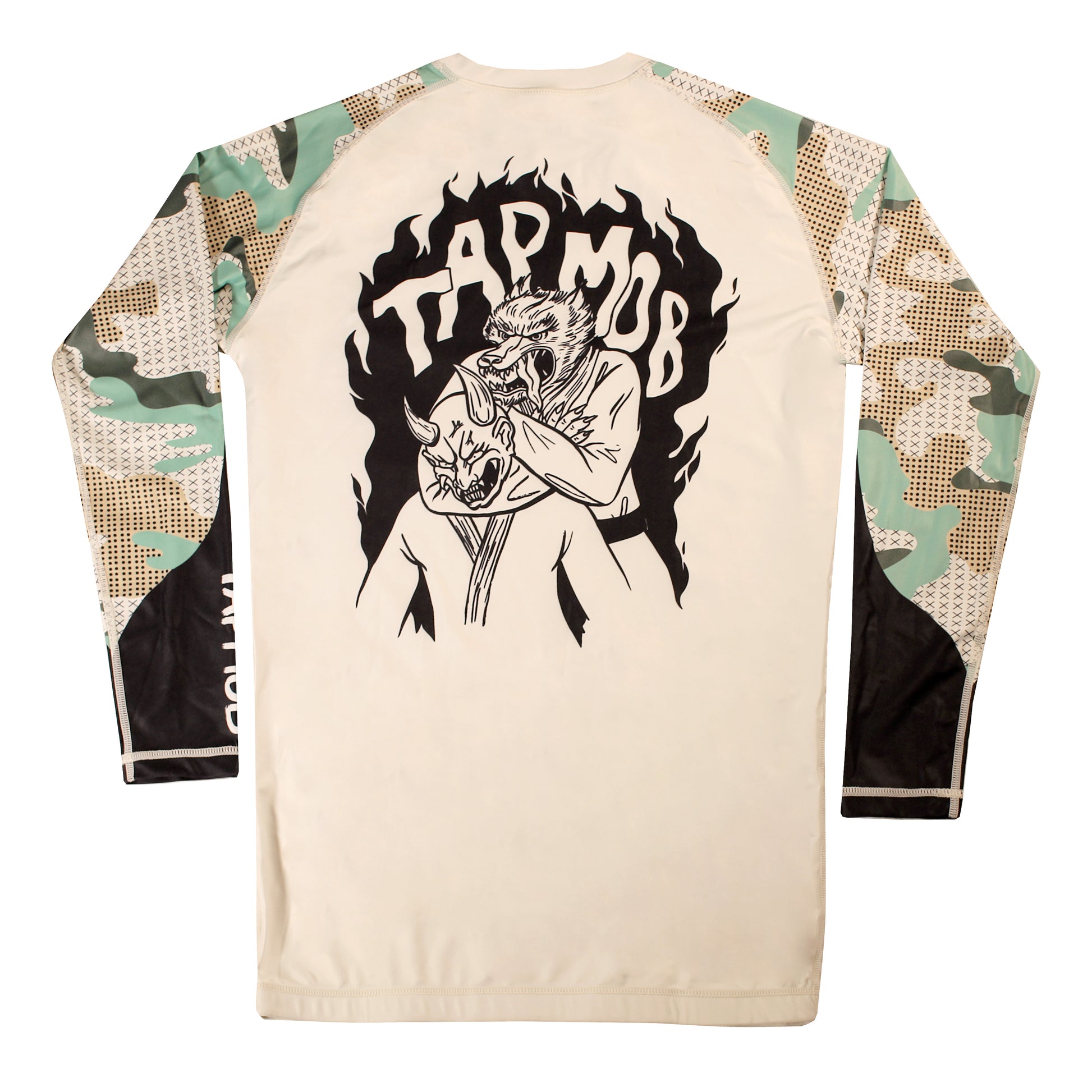 MAKE YOUR DEMONS TAP RASH GUARD (CAMO) – TAP MOB