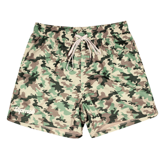 COMBAT CAMO TRAINING SHORTS