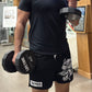 RAGING WOLF BLACK TRAINING SHORTS