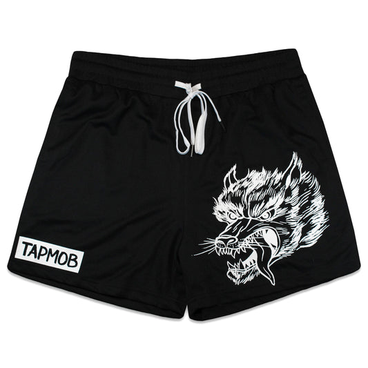 RAGING WOLF BLACK TRAINING SHORTS